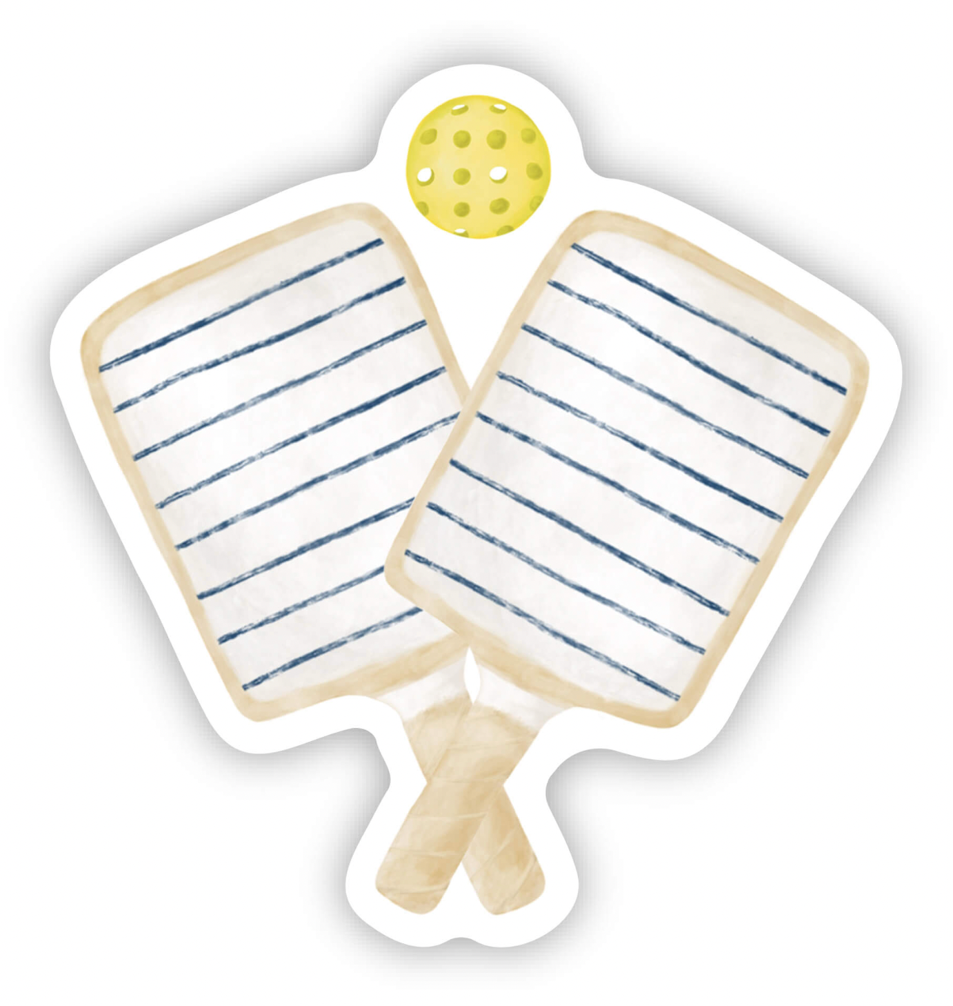 Die-Cut Vinyl Sticker - Pickle Ball