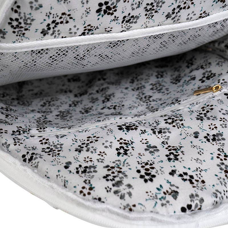 Lemonbella Quilted Pickleball Bag | Courtly White