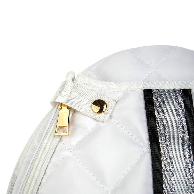 Lemonbella Quilted Pickleball Bag | Courtly White