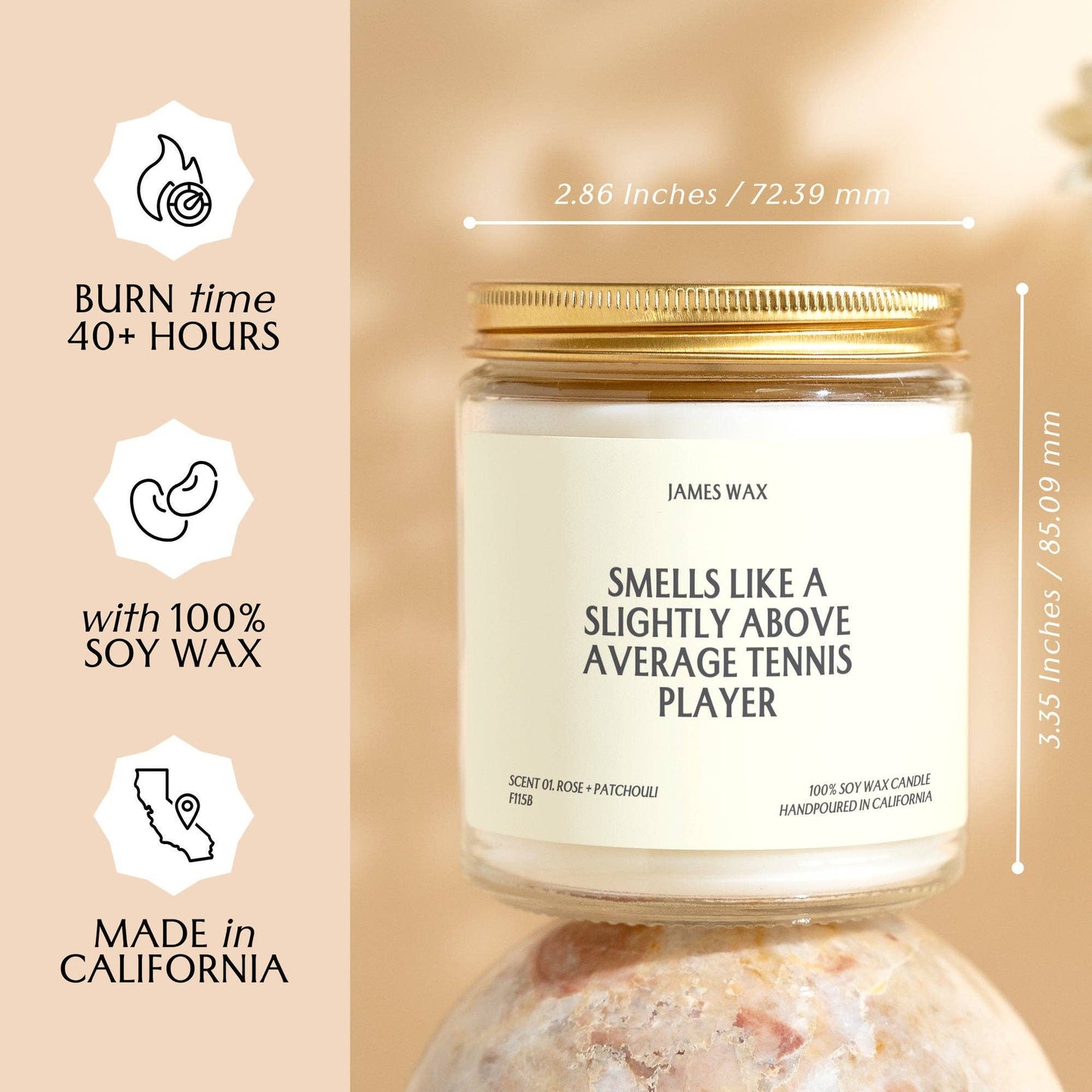Slightly Above Average Tennis Player | White Tea + Jasmine