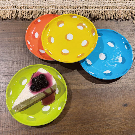 Pickleball Melamine Plate Set – Set of 4 | 6"