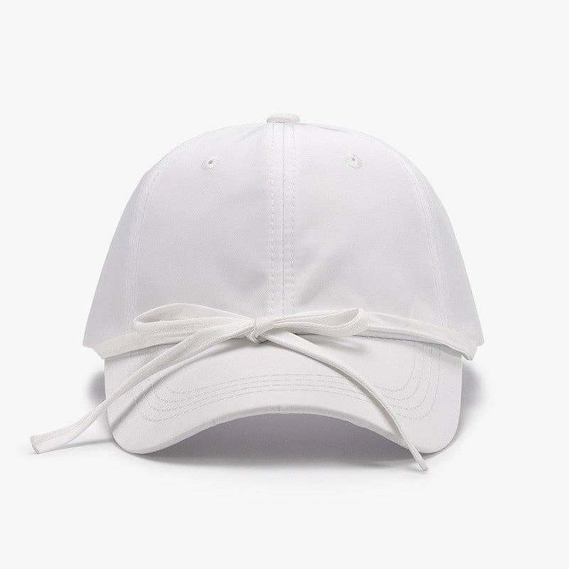 Women’s Quick-Dry Soft Top Baseball Cap with Bow