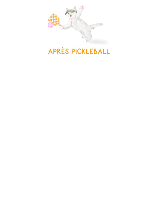 "Apres Pickleball" Notepad- 5" x 7"