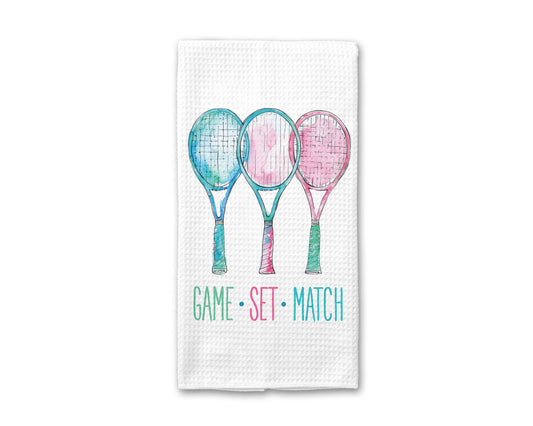 Game. Set. Match. Waffle Weave Towel