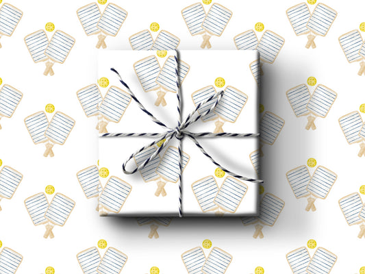 Pickleball Wrapping Paper: Single Sheets
