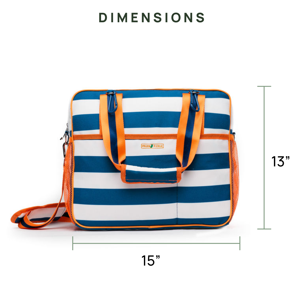 Lola Pickleball Tote Bag | Navy Stripe
