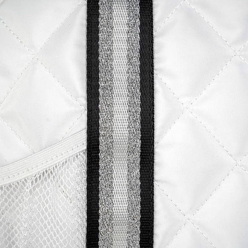 Lemonbella Quilted Pickleball Bag | Courtly White