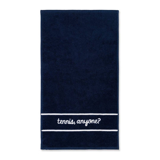 Swift Terry Towel: Tennis Anyone Navy by Ame & Lulu