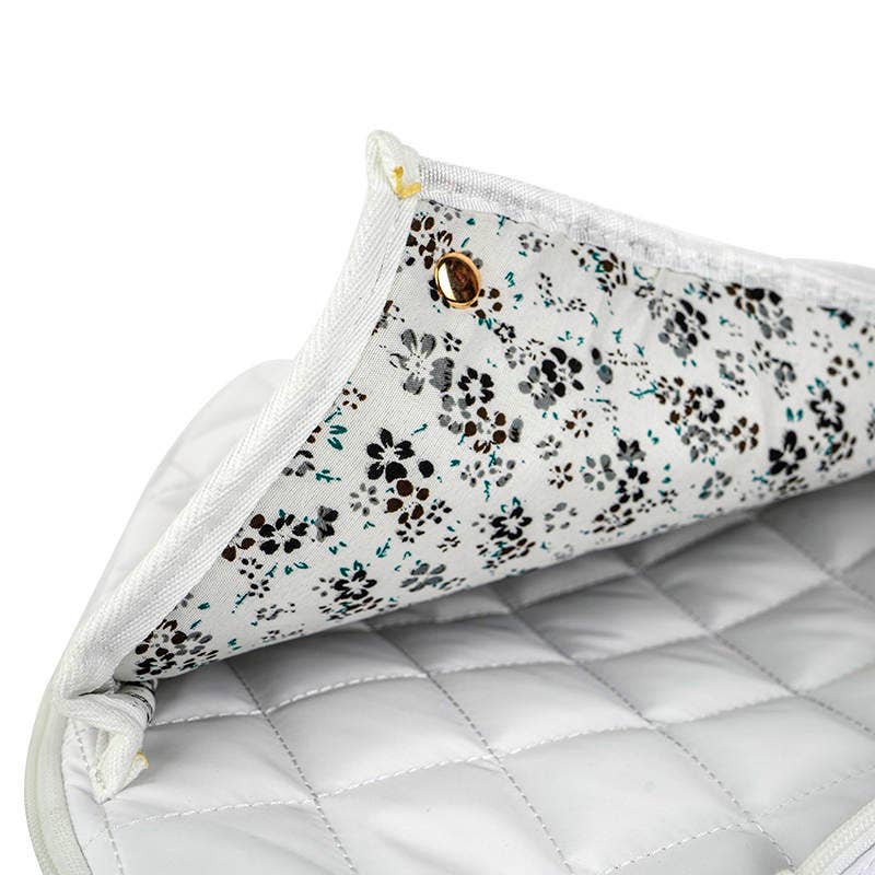 Lemonbella Quilted Pickleball Bag | Courtly White