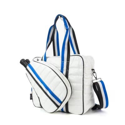 Lemonbella - Signature PickleBall Tote | White