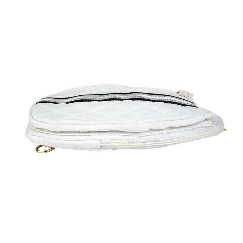 Lemonbella Quilted Pickleball Bag | Courtly White