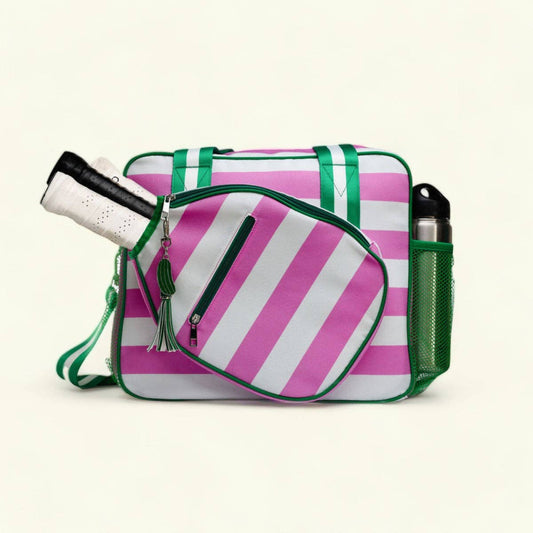 Lola Pickleball Tote | Pink & White