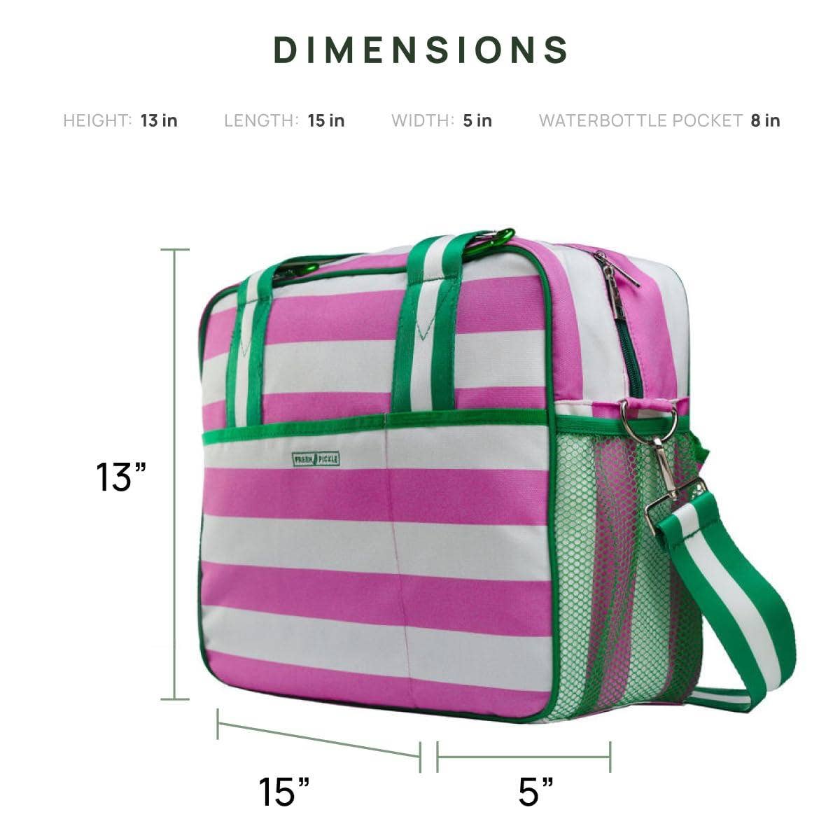 Lola Pickleball Tote | Pink & White