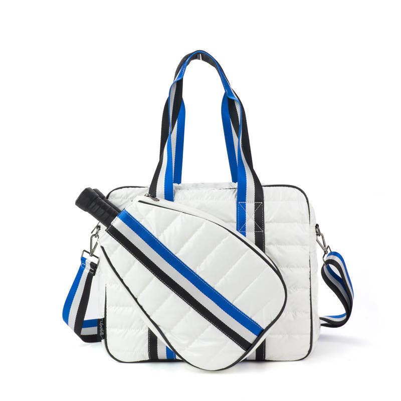 Lemonbella - Signature PickleBall Tote | White