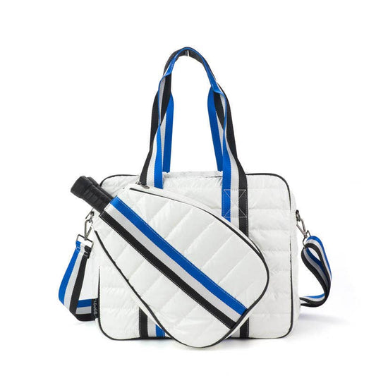 Lemonbella - Signature PickleBall Tote | White