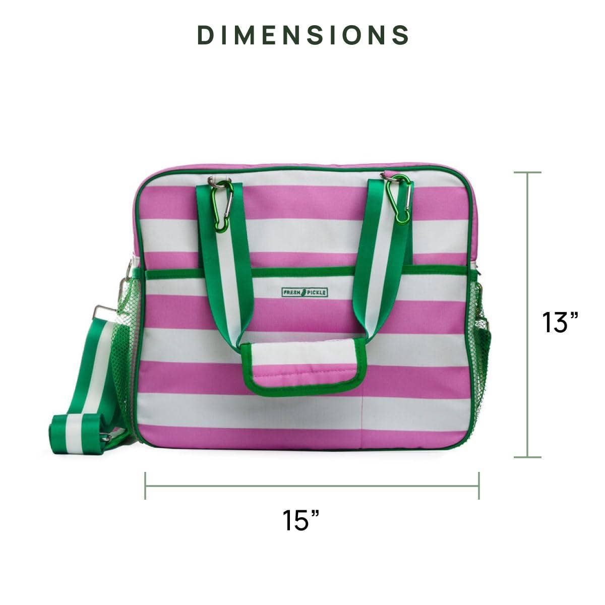 Lola Pickleball Tote | Pink & White