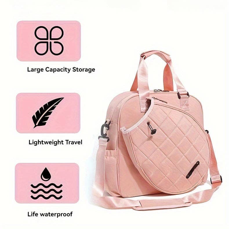Large Capacity Tennis Racket Bag | Pink