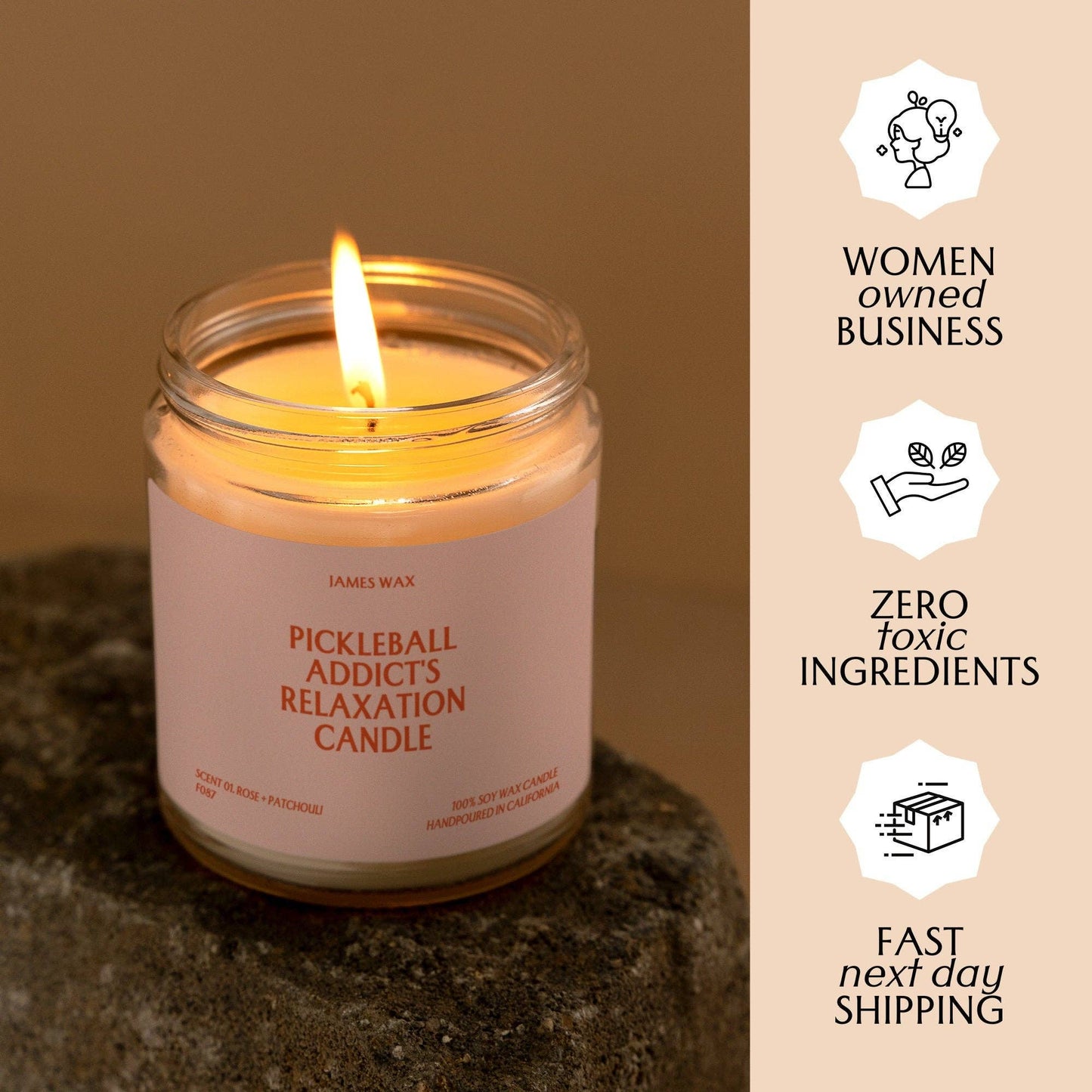 Pickleball Addict's Relaxation Candle | Mimosa + Pineapple