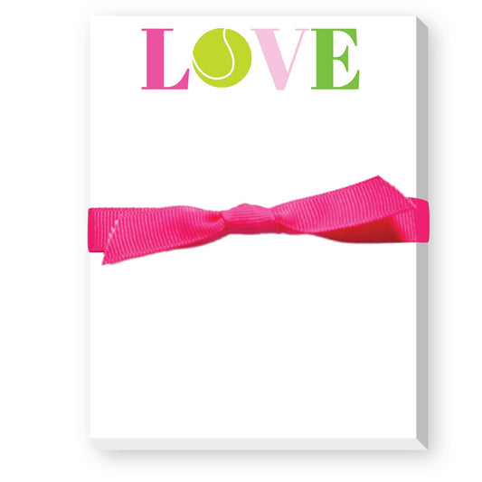LOVE Tennis Mini Notepad | 50 sheets